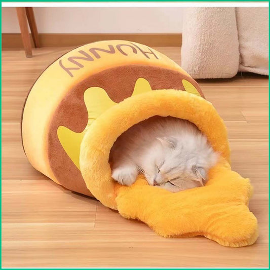 Comfy Honey Pot Pet Plush Bed