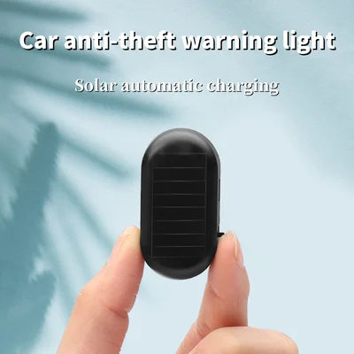 2PCs Car Anti-theft Simulation Warning Flashing Solar  Light