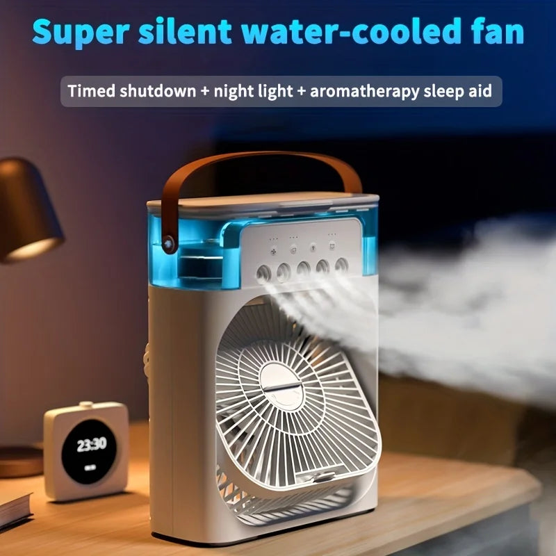 3 in 1 Ice Mist Portable Air Cooler Personal Air Conditioner Fan For Home,Office