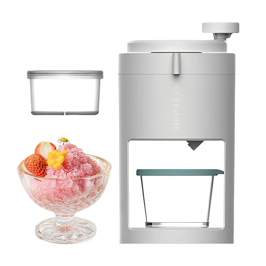 Hand-Crank Ice Crusher for Home,Manual Ice Shaver Fruit Smoothie Maker