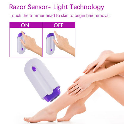 2-in-1 Epilator Women Painless Touch Facial Body Hair Removal Depilator Shaver