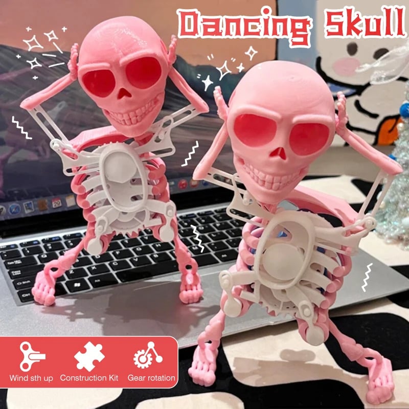 Dancing and Swinging 3D Skull Toy