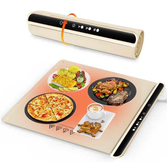 Electric Food Warming Mat – Silicone Heating Mat for Food With Adjustable Temperature