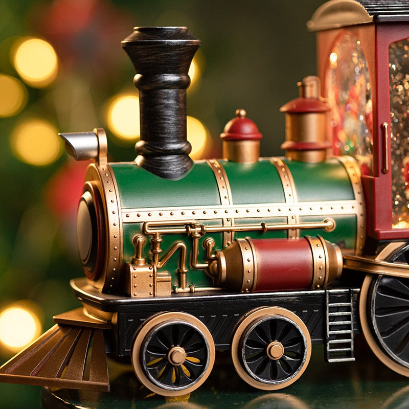 Christmas Gift Christmas Eve Music Box Train Music Box Crystal Ball Ornaments