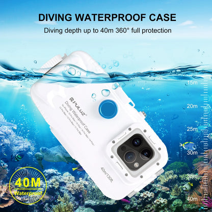 40m/130ft IP68 Sealed Waterproof Underwater Shell Diving iPhone Case