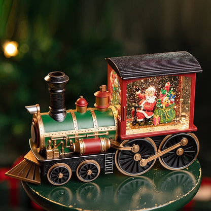 Christmas Gift Christmas Eve Music Box Train Music Box Crystal Ball Ornaments