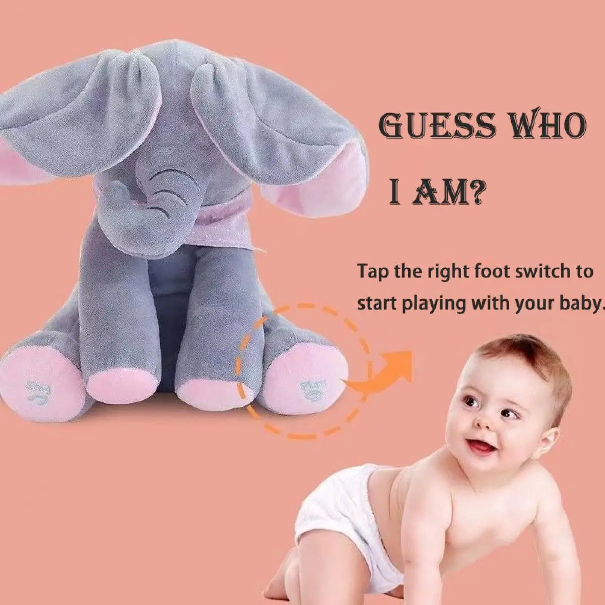 Peek a boo Talking Elephant