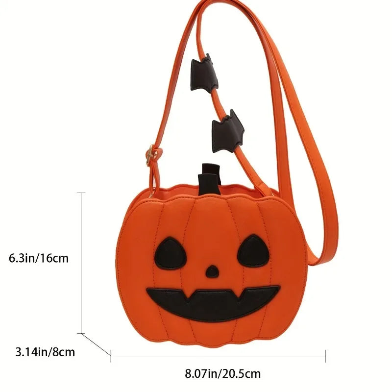 Halloween crossbody pumpkin bag  - Cute Funny Halloween Shoulder Bag