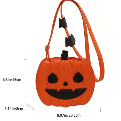 Halloween crossbody pumpkin bag  - Cute Funny Halloween Shoulder Bag