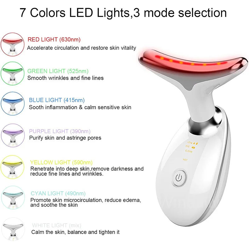 Red Light Therapy Facial Massager – Sculpting Wand for Face & Neck Rejuvenation