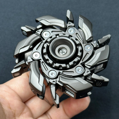 Stainless Steel Mecha Fidget Spinner - Premium Design • Smooth Spin • Stress Relief