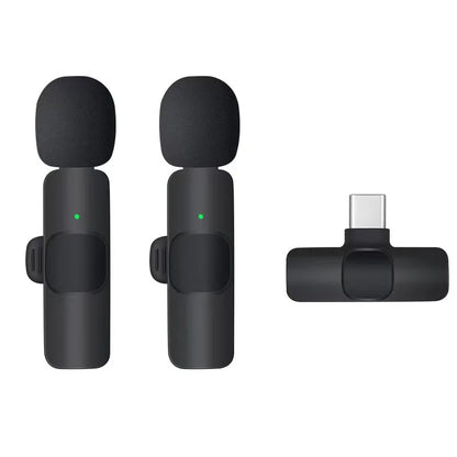 Professional Wireless Lavalier Microphone for Android & iphone Video Vlog Mic