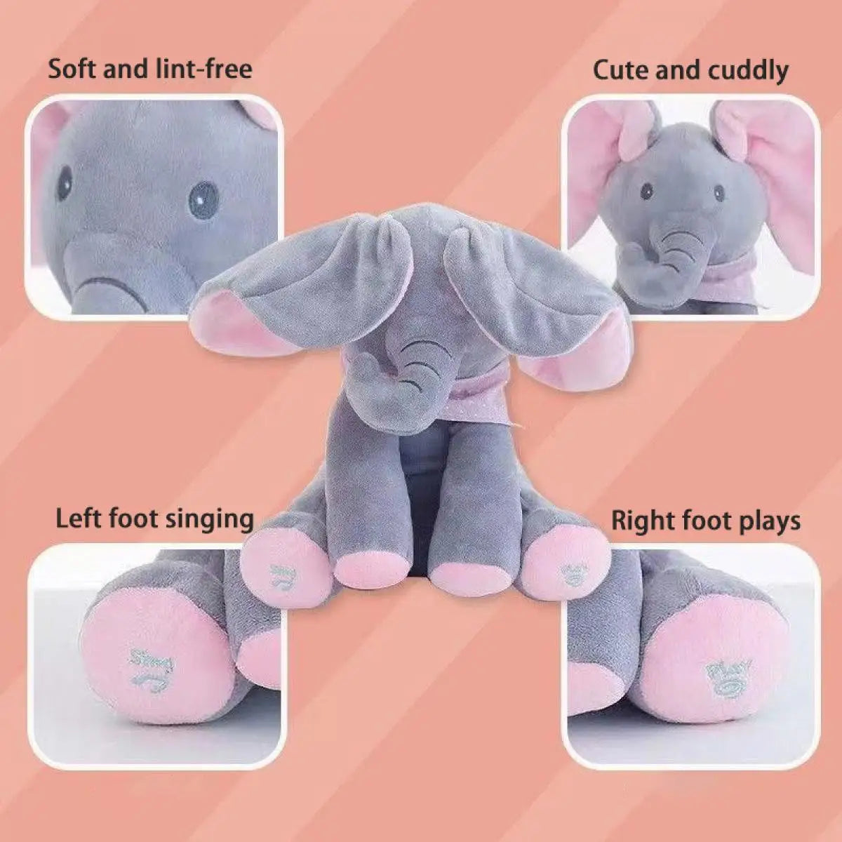 Peek a boo Talking Elephant