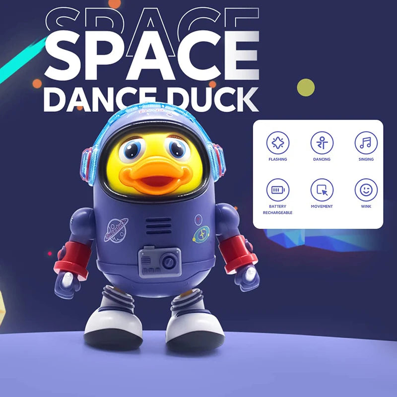 Dancing Space Duck Toy,Space Duck Dancing Musical Interactive Toy