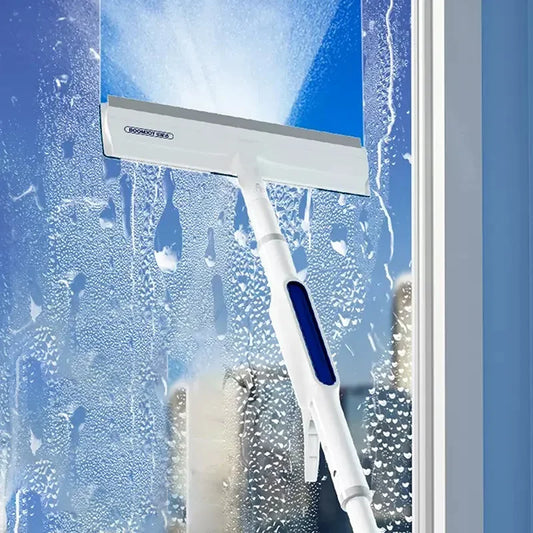 Double-Sided Spray Window Cleaner, Squeegee for Window Cleaning with Spray