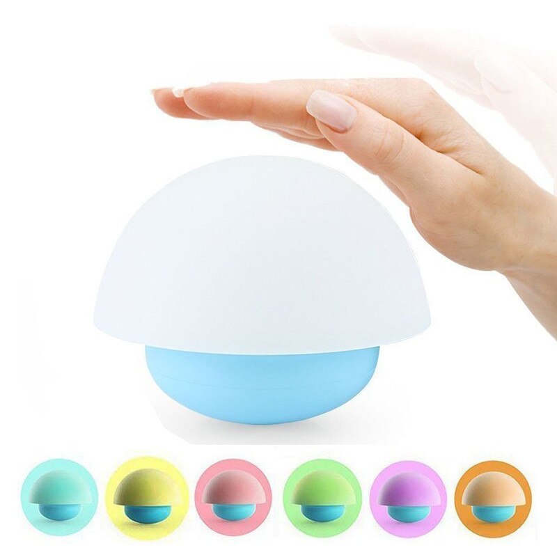 Mushroom Design Touch Sensor Night Light (USB Charging) - Great for Babys Room