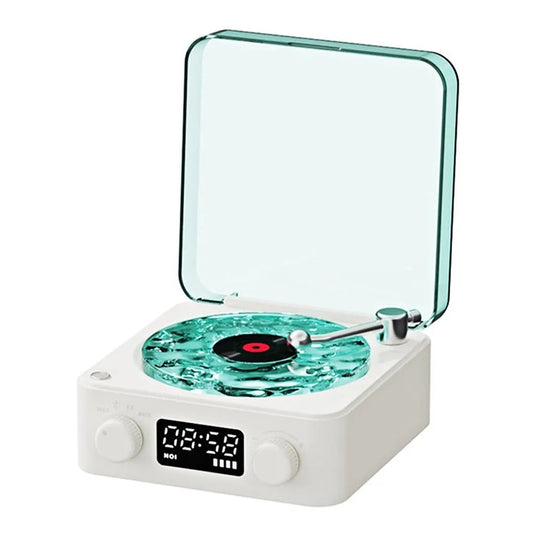 The Waves Bluetooth Vinyl Player, Vintage Vinyl Record Player Bluetooth Speaker