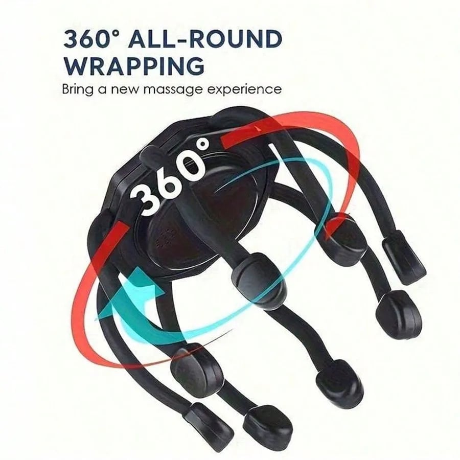 360 Degree Cordless Relaxing Head Massager