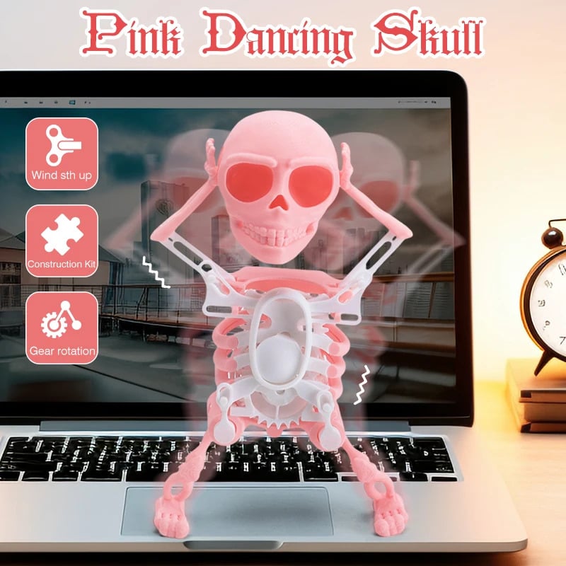 Dancing and Swinging 3D Skull Toy