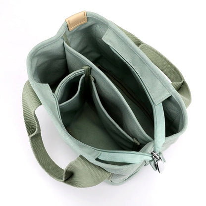 Japanese Large Capacity Multi-Pocket Handbag