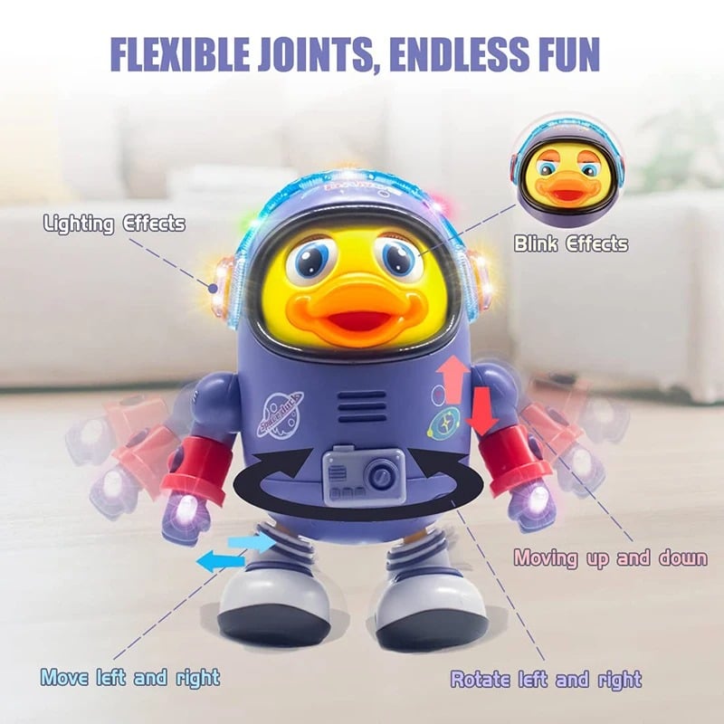 Dancing Space Duck Toy,Space Duck Dancing Musical Interactive Toy