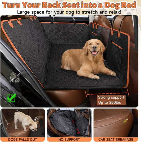 Back Seat Extender for Dogs - Hard Bottom Hammock for Car Truck or SUV