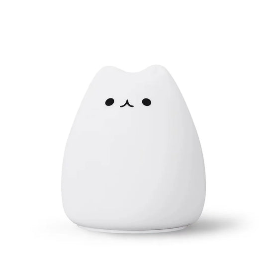 Veilleuse LED chat mignon en silicone souple portable