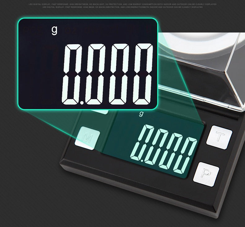 Digitale Milligramm 50g 0,001g Hochpräzise elektronische Mini-Schmuckwaage