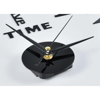 3D Wall Decal Decorative Clock,DIY Wall Clock