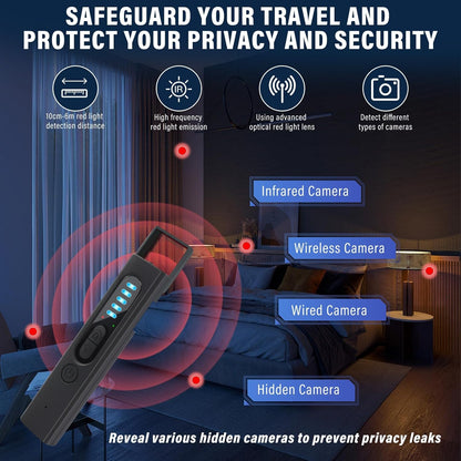 High Sensitivity Anti Spy RF Signal Scanner Hidden Camera Detector