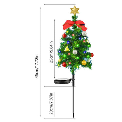 Solar Garden Lights Christmas Tree Outdoor Pathway Yard Patio Lights Decorations