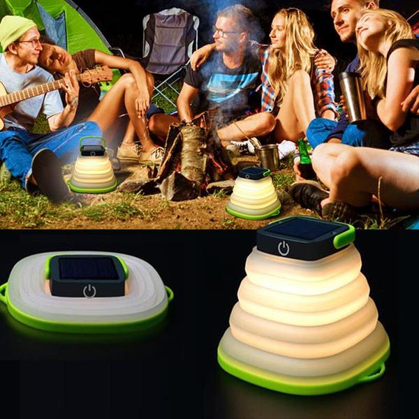 Solar-Powered Collapsible Travel Light