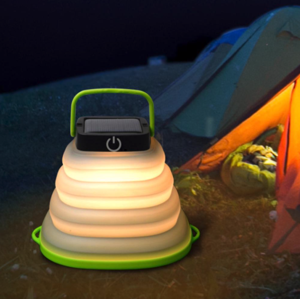 Solar-Powered Collapsible Travel Light