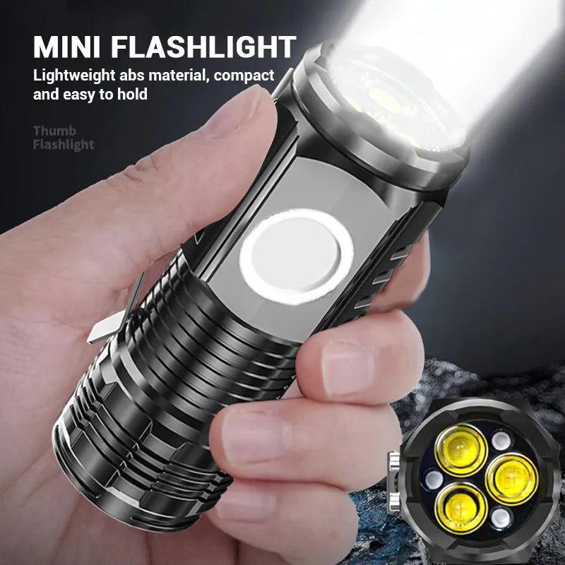 Three-eyed Monster Mini Flash Super Power Flashlight