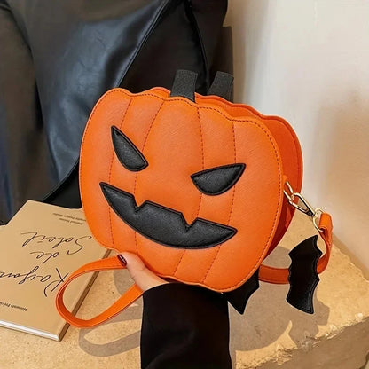 Halloween crossbody pumpkin bag  - Cute Funny Halloween Shoulder Bag