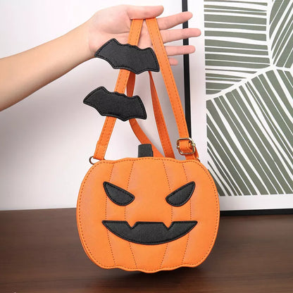 Halloween crossbody pumpkin bag  - Cute Funny Halloween Shoulder Bag