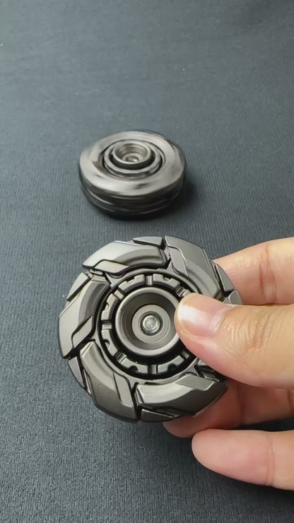 Stainless Steel Mecha Fidget Spinner - Premium Design • Smooth Spin • Stress Relief