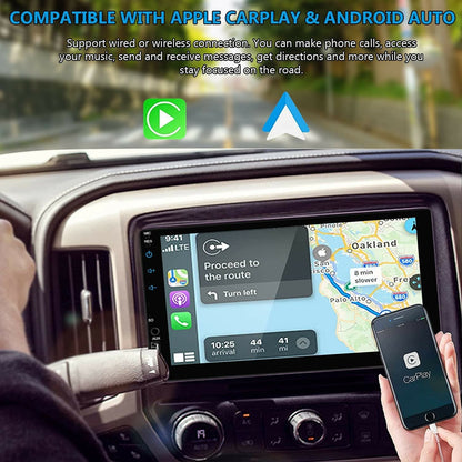 7 Inch Car Radio Apple Andriod Carplay BT Car Stereo Touch Screen Double 2Din+Camera