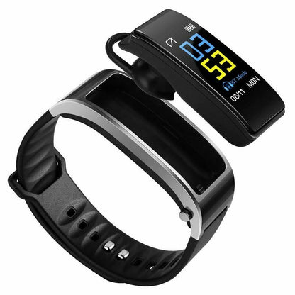 Bracelet intelligent Bluetooth avec casque, moniteur d'activité physique, montre-bracelet de sport 