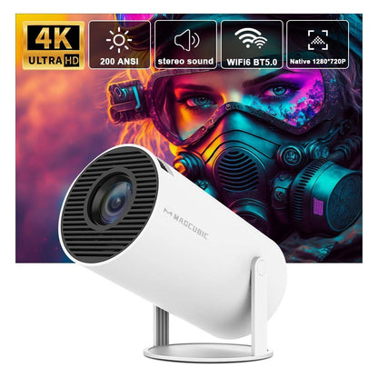 Heimkino 4K Projektor Wifi6 200 ANSI Heimkino Tragbarer Projektor 