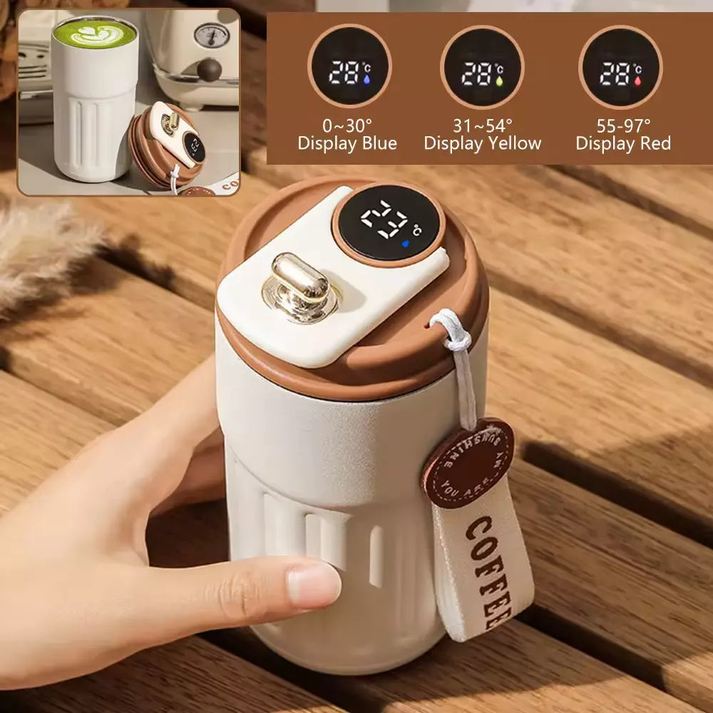 Smart Thermos Bottle LED Temperature Display Coffee Cup