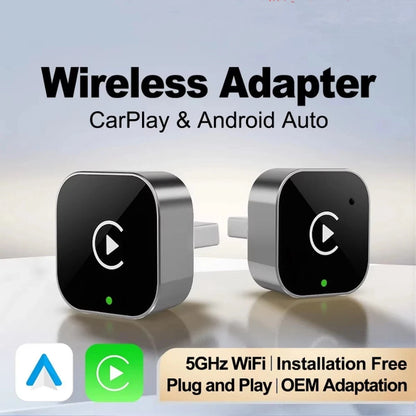 Wireless Carplay Android Auto Adapter USB Car Dongle Connect Box 2 In 1 Mini Box