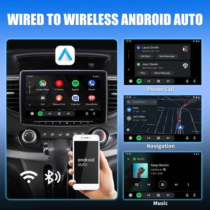 Wireless Carplay Android Auto Adapter USB Car Dongle Connect Box 2 In 1 Mini Box