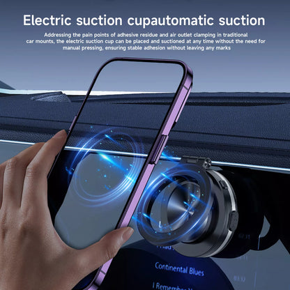 360 Degree Rotating Electric Suction Magnetic Car Phone Holder