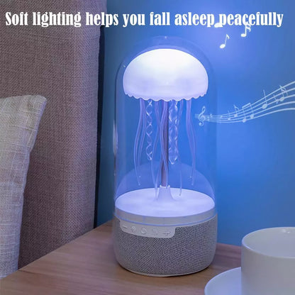 Portable Colorful Jellyfish Lamp Bluetooth Speaker,Jellyfish Mood Lamp Speaker