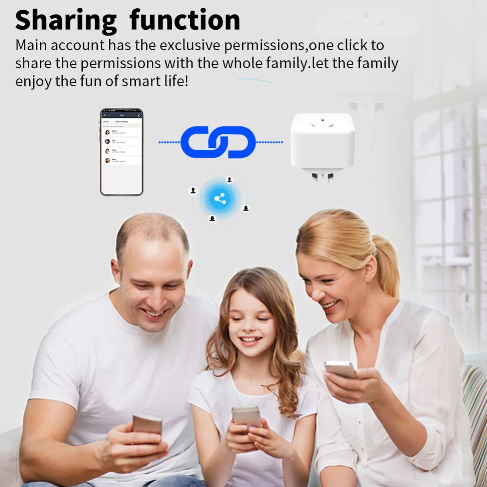 WiFi Smart Plug Socket Outlet APP Control Works with Alexa & Google