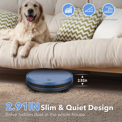 Smart Robot Vacuum Cleaner and Mop, 5000Pa Suction for Hard Floors and Carpets