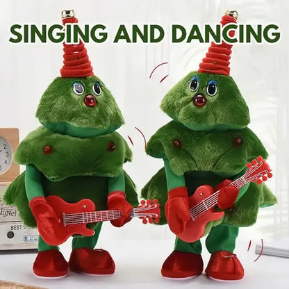 Dancing & Singing Christmas Tree Stuffed Toys Electric Music Plush Doll