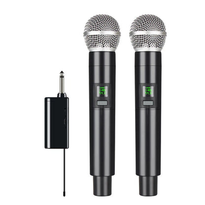 Professional VHF Wireless Microphone Handheld Mic System Karaoke w/ Receiver