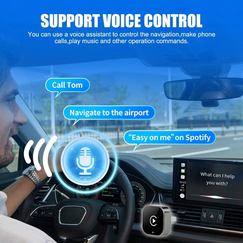 Wireless Carplay Android Auto Adapter USB Car Dongle Connect Box 2 In 1 Mini Box